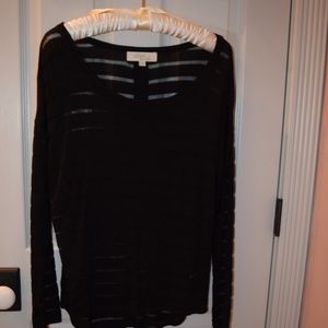 Olive & Oak Black Knit Top